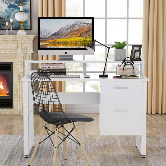 Latitude Run® Martensdale Desk with Hutch & Reviews Wayfair